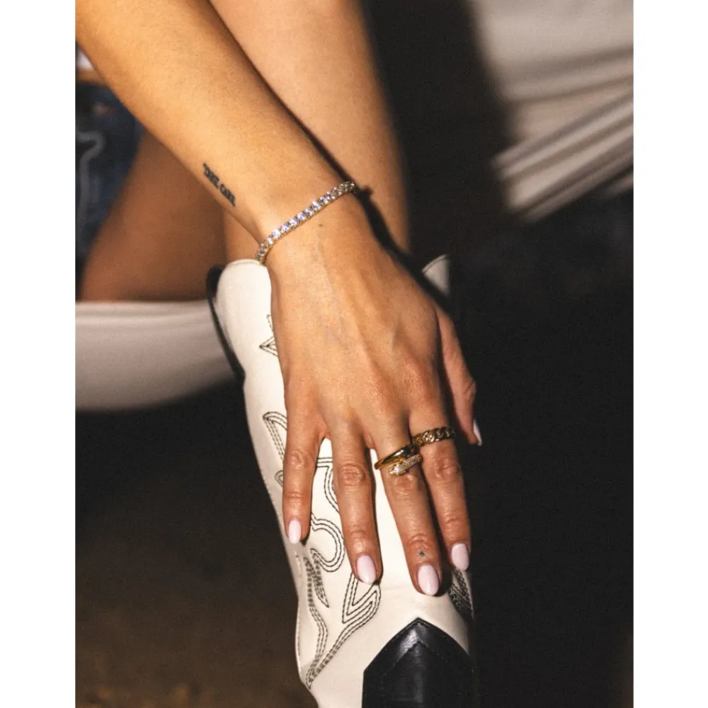Smykker<Nialaya Tennis Bracelet in Gold Gul