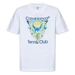 T-Shirts<Casablanca Tennis Club Icon Kortærmet T-shirt Hvid