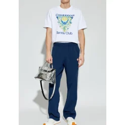 T-Shirts<Casablanca Tennis Club Icon Kortærmet T-shirt Hvid