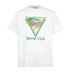 T-Shirts^Casablanca Tennis Club Icon Kortærmet T-shirt Hvid
