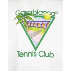 T-Shirts^Casablanca Tennis Club Icon Kortærmet T-shirt Hvid