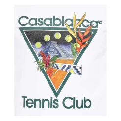 T-Shirts<Casablanca Tennis Club Icon T-Shirt Hvid