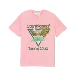 T-Shirts<Casablanca Tennis Club Icon T-shirt Pink