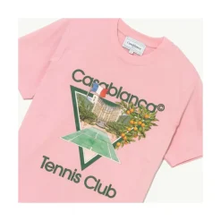 T-Shirts<Casablanca Tennis Club Icon T-shirt Pink