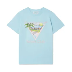 T-Shirts^Casablanca Tennis Club Icon T-Shirt Blå