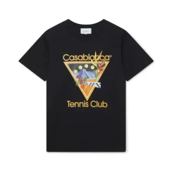 T-Shirts<Casablanca Tennis Club Icon T-shirt Sort