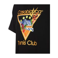 T-Shirts<Casablanca Tennis Club Icon T-shirt Sort