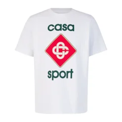 T-Shirts & Toppe^Casablanca Tennis Club Logo Crew-neck T-shirt Hvid
