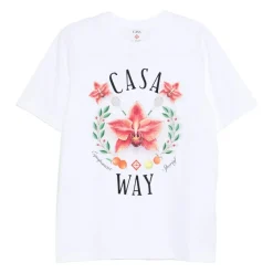 T-Shirts^Casablanca Tennis Landscape Classic T-shirt Hvid