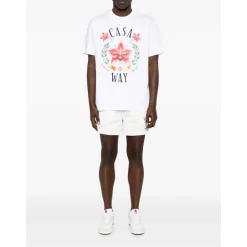 T-Shirts^Casablanca Tennis Landscape Classic T-shirt Hvid