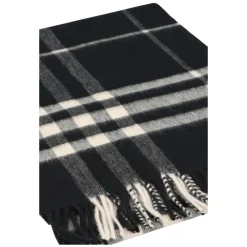 Tørklæder^Burberry Ternet Cashmere Halstørklæde Sort