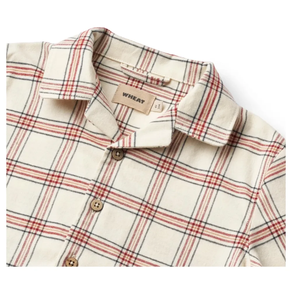 Nattøj^Wheat Ternet Pyjamas Madison Blød Bomuld Junior Beige