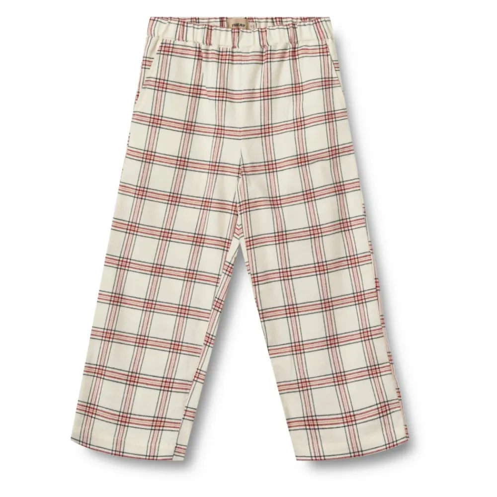 Nattøj^Wheat Ternet Pyjamas Madison Blød Bomuld Junior Beige