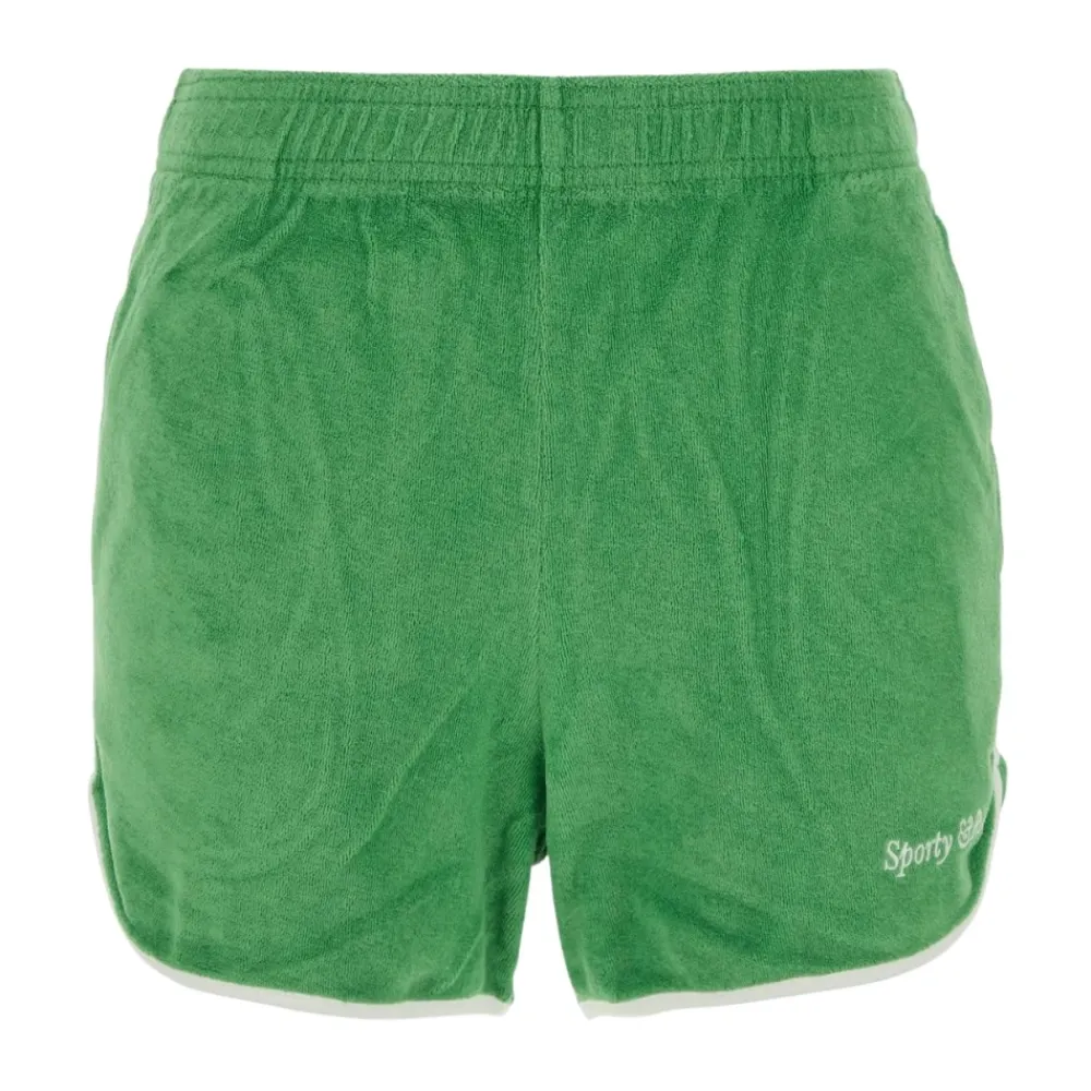 Træningsbukser & Tights<Sporty & Rich Terry Cloth Shorts Grøn