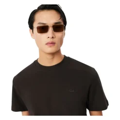 T-Shirts<Lacoste Textured Jersey T-shirt Brun