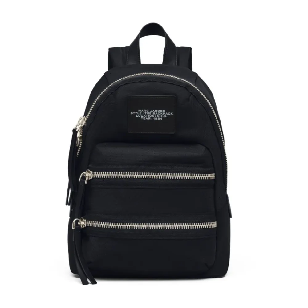 Rygsække^Marc Jacobs The Biker Nylon Medium Backpack Sort