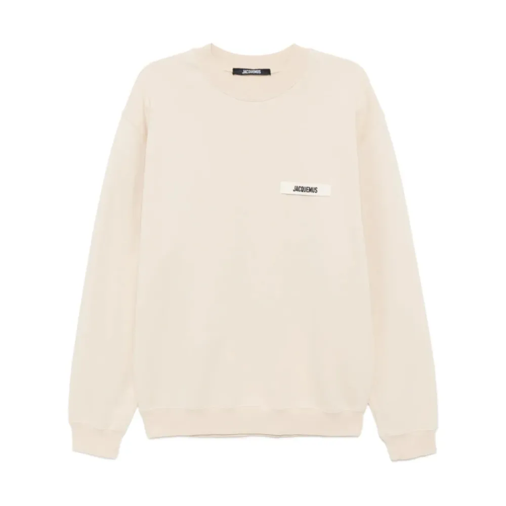 Trøjer|Sweatshirts^Jacquemus The Gros Grain sweatshirt Beige