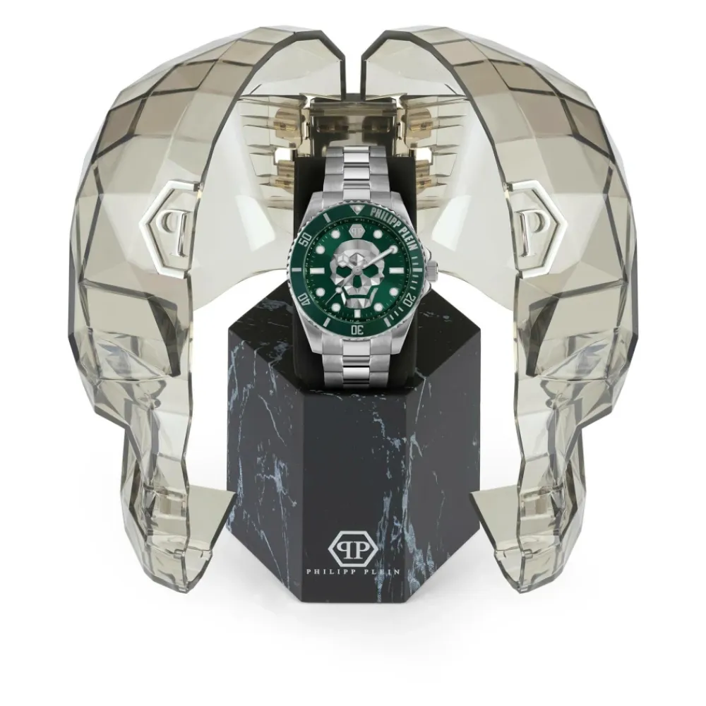 Ure<Philipp Plein The $kull Diver Grøn
