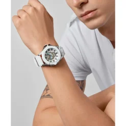 Ure<Philipp Plein The $kull Titan Crystal Hvid