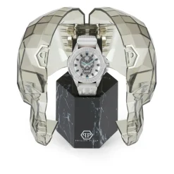 Ure<Philipp Plein The $kull Titan Crystal Hvid