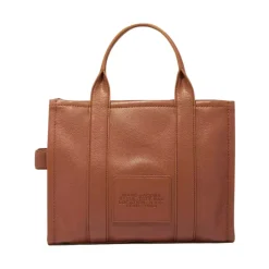 Indkøbstasker<Marc Jacobs The Leather Medium Tote Bag Brun