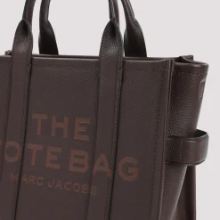 Indkøbstasker<Marc Jacobs The Leather Medium Tote Bag Brun