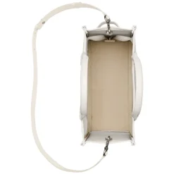 Indkøbstasker<Marc Jacobs The Leather Medium Tote Taske Beige