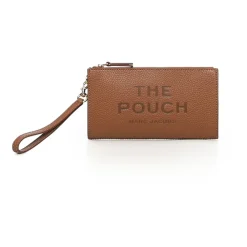 Clutch^Marc Jacobs The Leather Pouch Brun