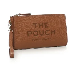 Clutch^Marc Jacobs The Leather Pouch Brun