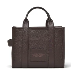 Indkøbstasker<Marc Jacobs The Leather Small Tote Bag Brun