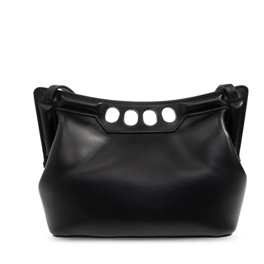 Bæltetasker^Alexander McQueen ‘The Peak Mini’ skuldertaske Sort