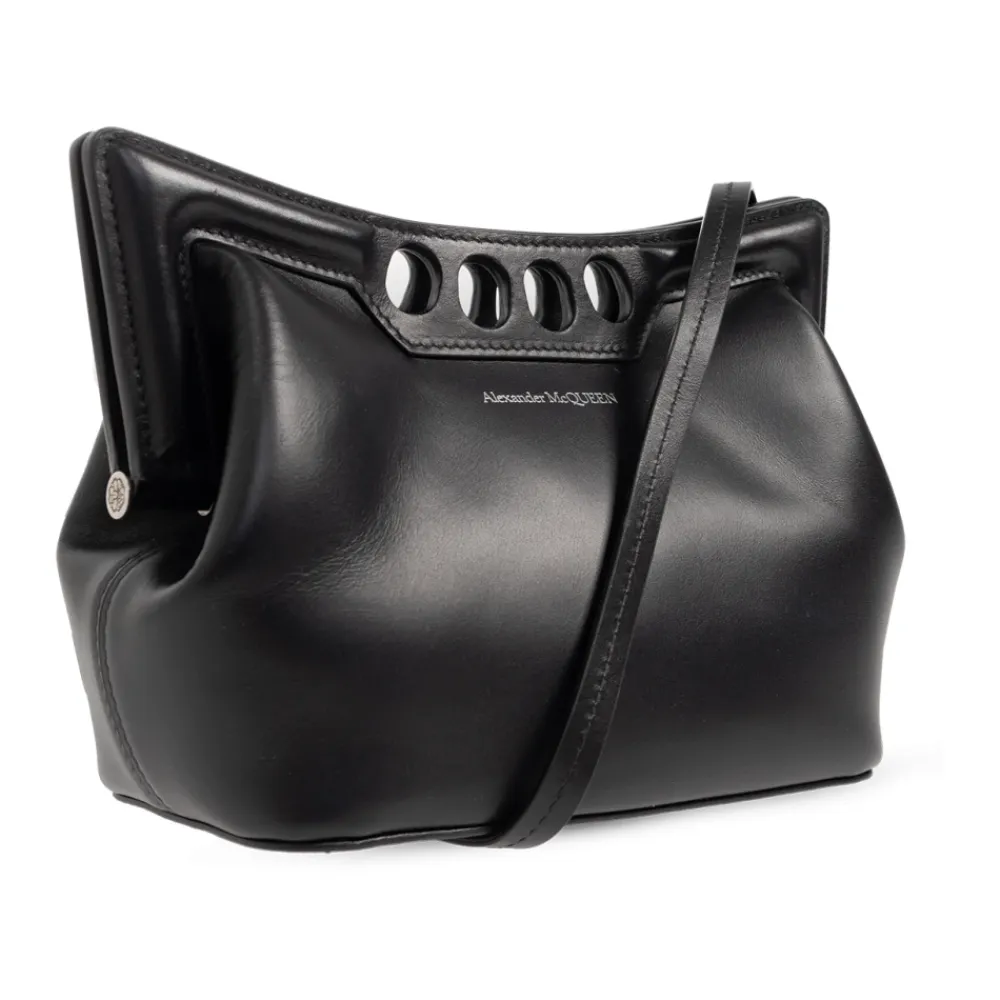 Bæltetasker^Alexander McQueen ‘The Peak Mini’ skuldertaske Sort
