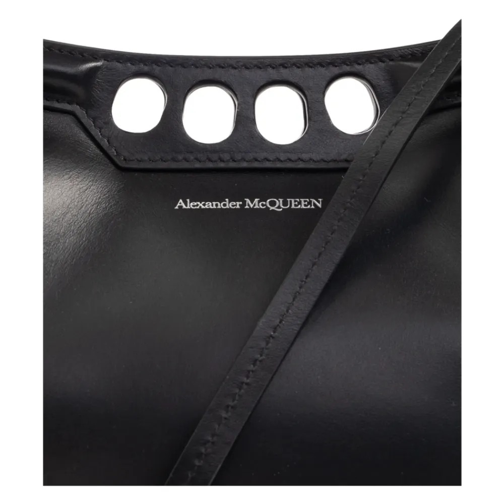 Bæltetasker^Alexander McQueen ‘The Peak Mini’ skuldertaske Sort