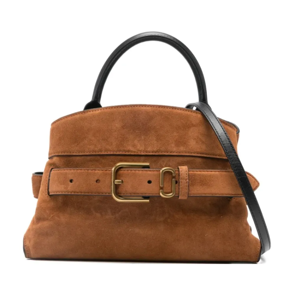 Håndtasker<Marc Jacobs The Satchel Lille Læder Skuldertaske Brun