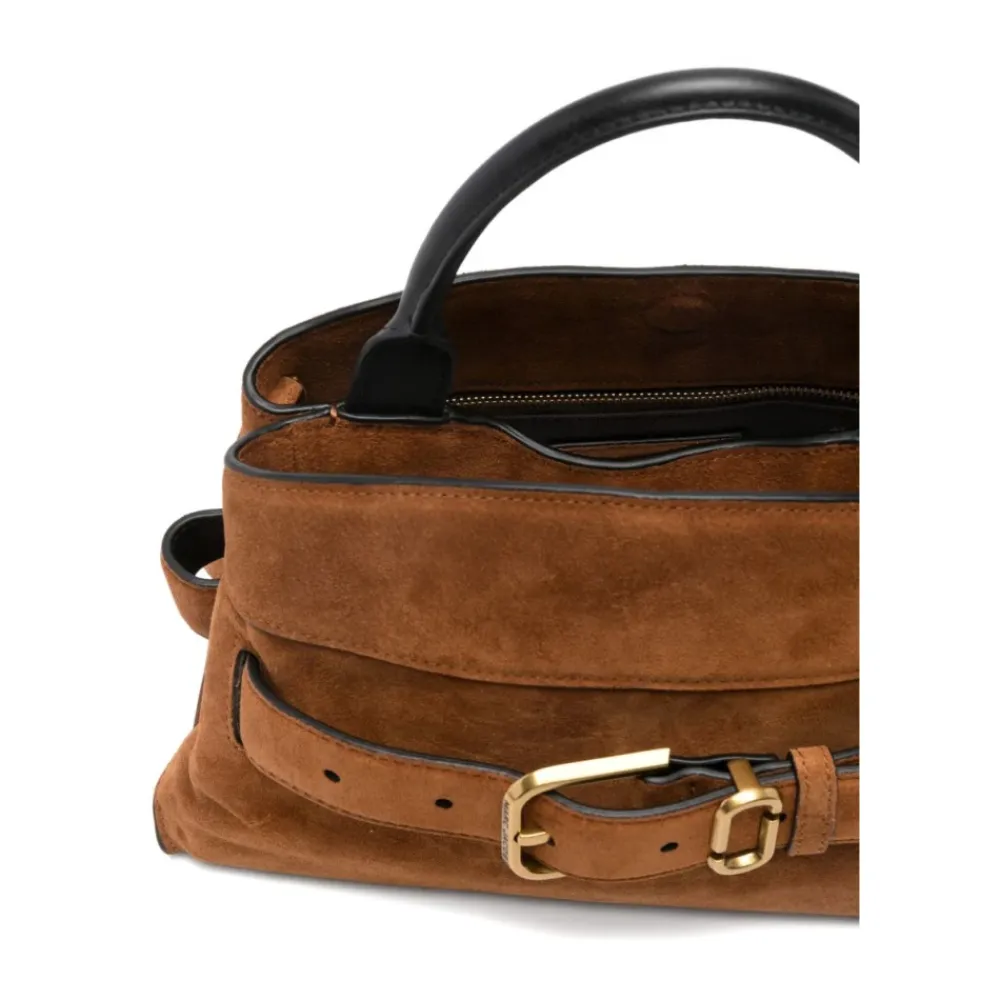 Håndtasker<Marc Jacobs The Satchel Lille Læder Skuldertaske Brun