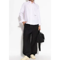 Skjorter<Jacquemus The Simon Long-Sleeve Shirt Pink