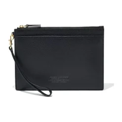 Clutch<Marc Jacobs The Small Wristlet Leather Clutch Sort