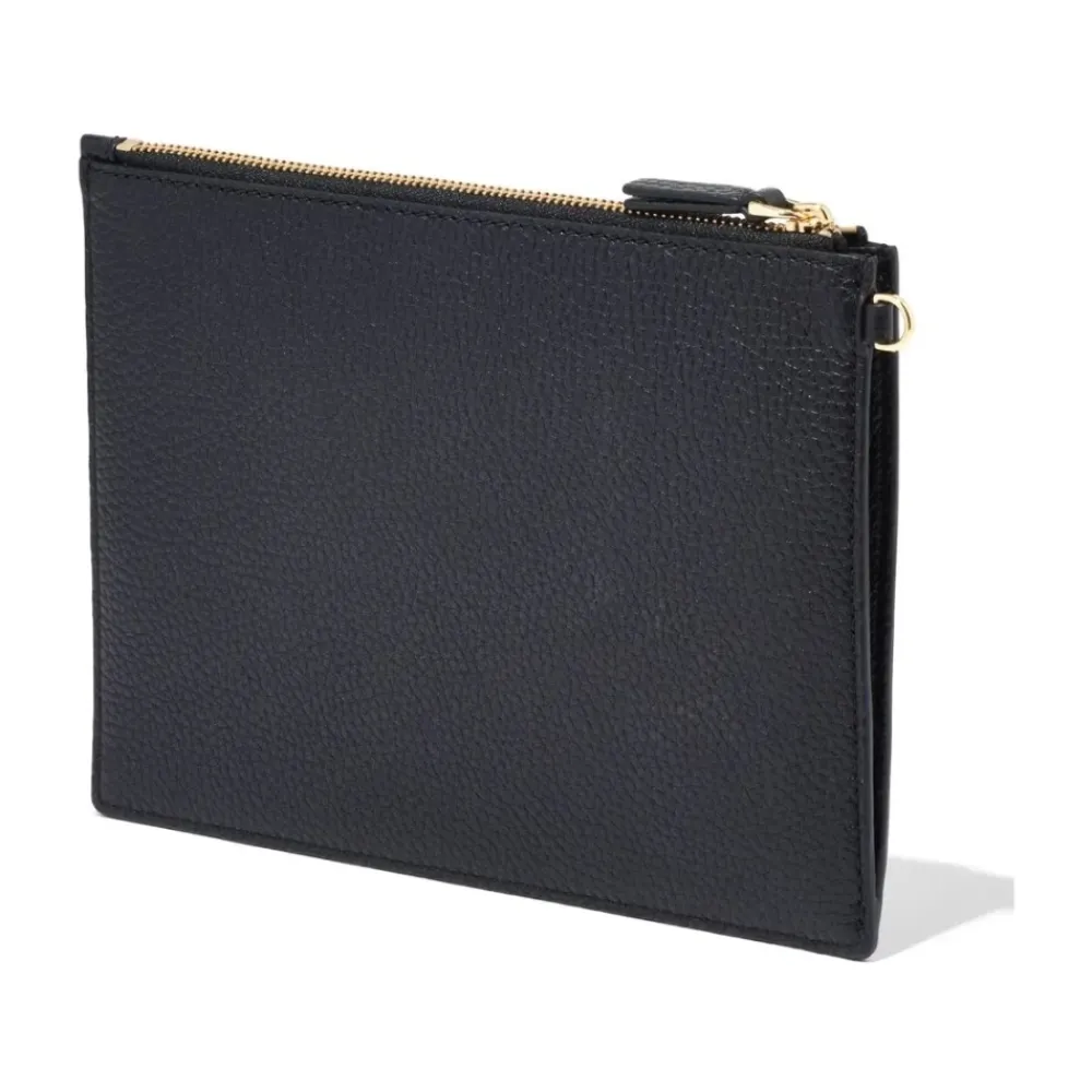 Clutch<Marc Jacobs The Small Wristlet Leather Clutch Sort