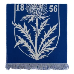 Halstørklæder Og Tørklæder^Burberry Thistle Shield Wool Scarf Blå