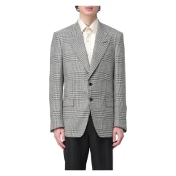 Jakkesæt<Tom Ford Tidløs Check Blazer Sort