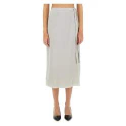 Nederdele^Theory Tie Wrap Skirt Grå