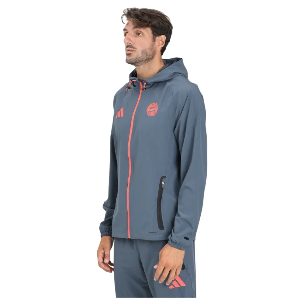 Skaljakker^Adidas Originals Tiro 25 Competition Vis Tech Travel Jacket Grå