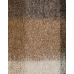 Tørklæder^Acne Studios Tjek Frynse Tørklæde Mørkebrun/Hvid/Brun Multifarvet