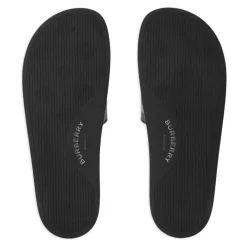Sandaler<Burberry Tjek Print e Sandaler Produceret i Italien Sort