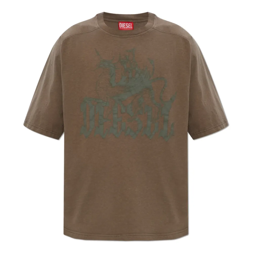T-Shirts^Diesel T-JUSSI-A T-Shirt Brun