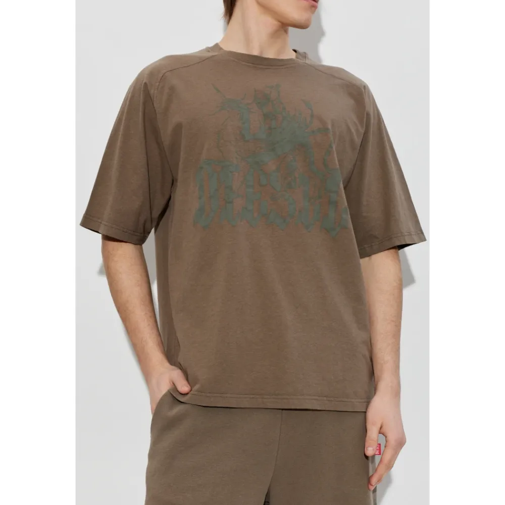 T-Shirts^Diesel T-JUSSI-A T-Shirt Brun