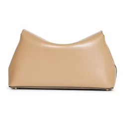 Clutch^TotêMe T-Lock Læder Clutch Brun