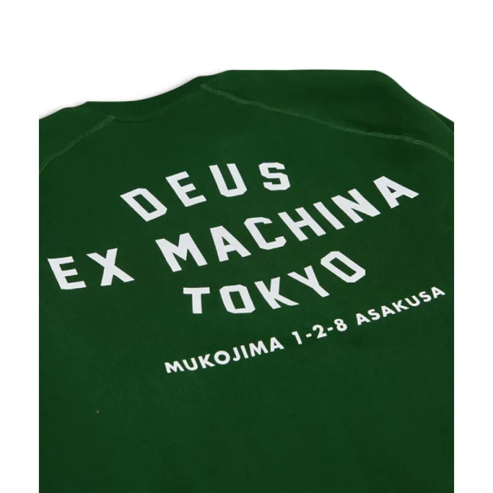 Trøjer|Sweatshirts^Deus Ex Machina Tokyo Address Crew Hillside Grøn