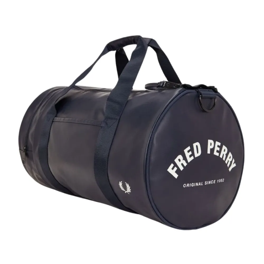 Rejsetasker^Fred Perry Tonal Classic Barrel Bag Blå