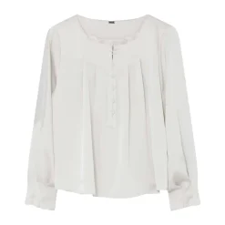 Bluser & Skjorter^Gustav Top lange mouw 60649 Lisette Hvid